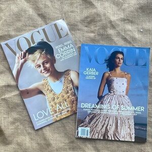 Vogue magazine lot June July 2021 August 2022 New Prada Dior Fashion Lot 2